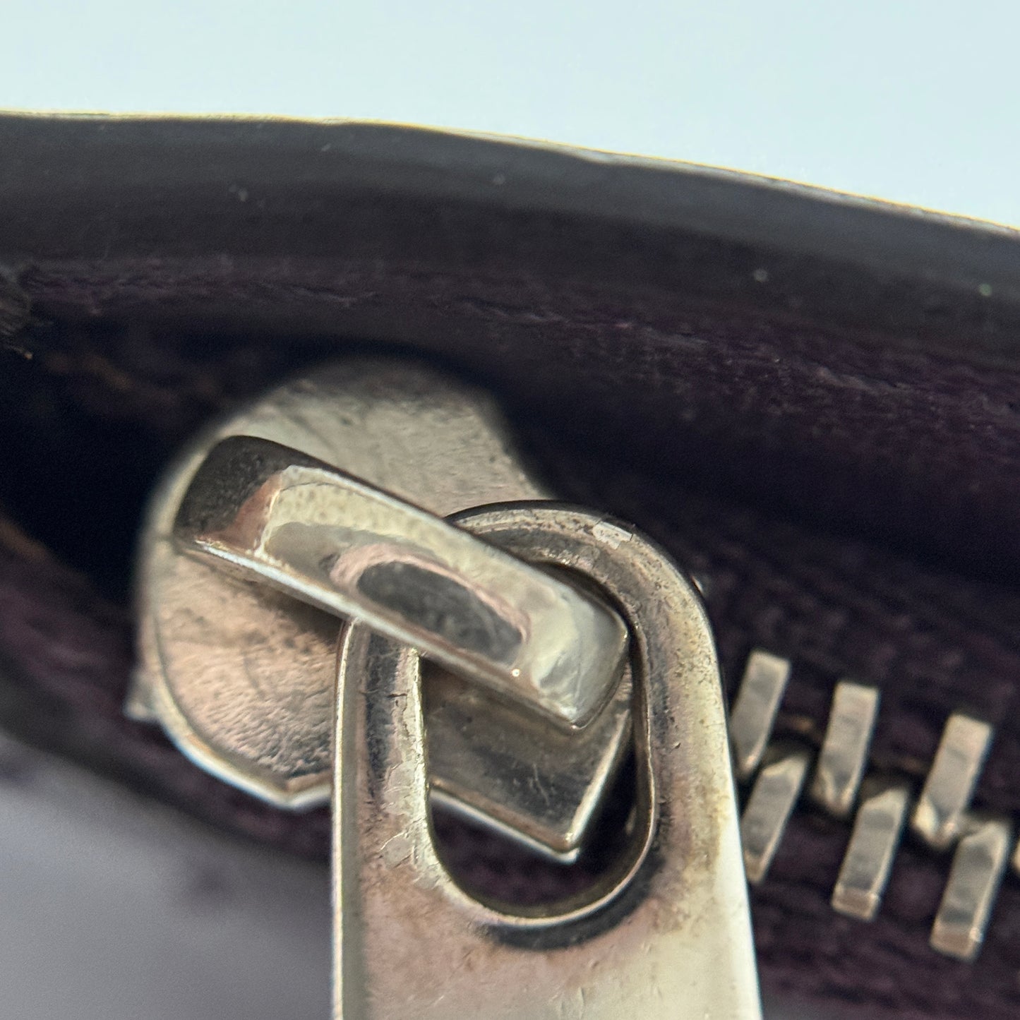 Brown Leather Long Wallet