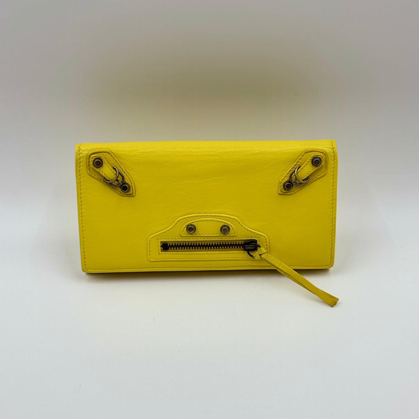 Classic Yellow Leather Wallet Authentic