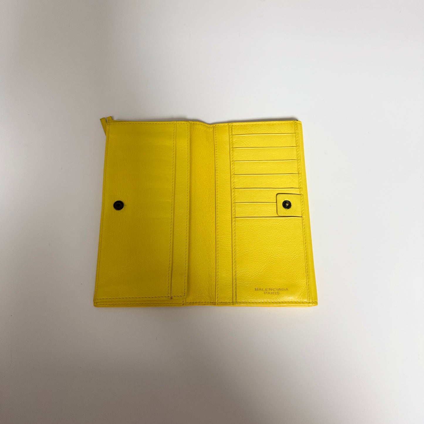 Classic Yellow Leather Wallet Authentic