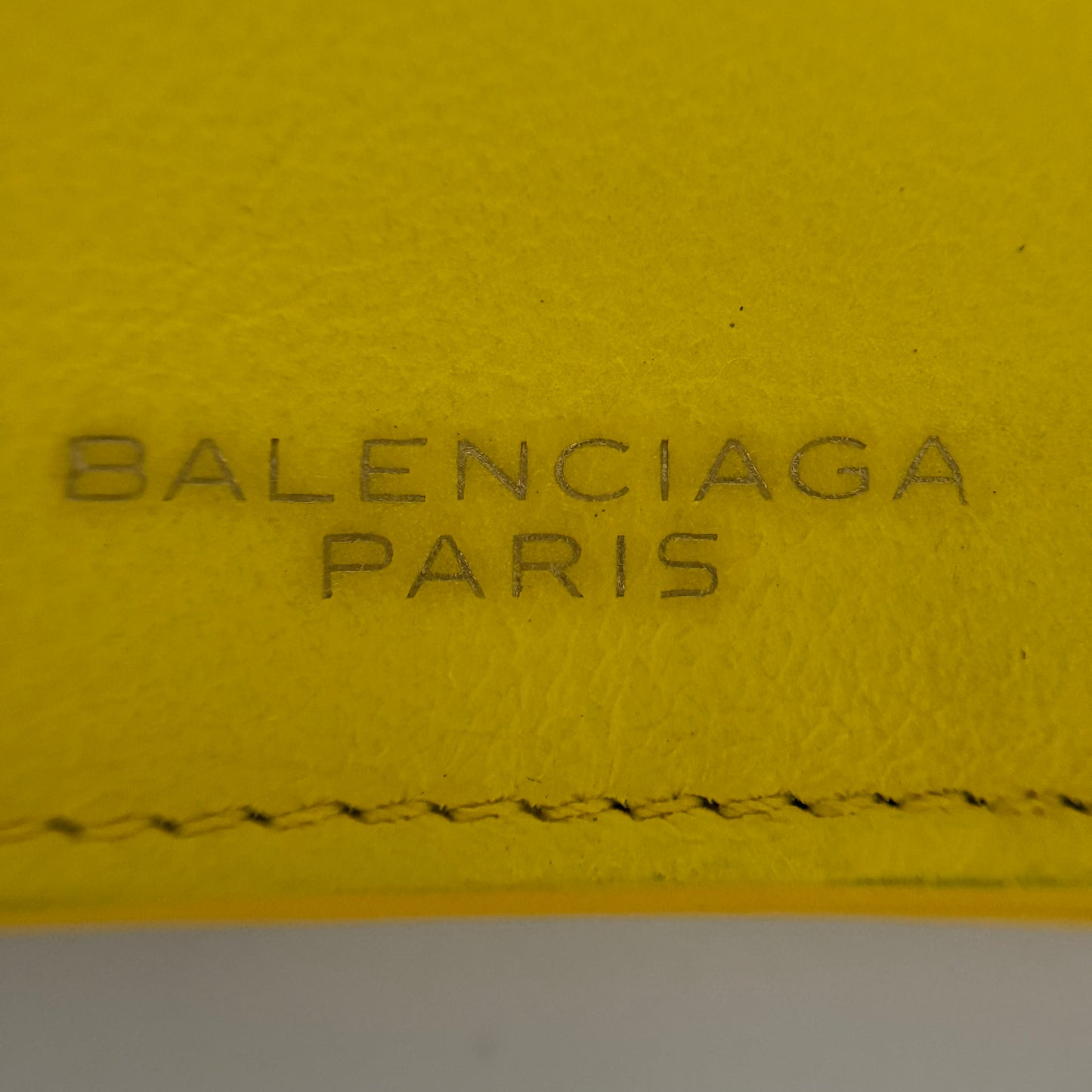 Classic Yellow Leather Wallet Authentic