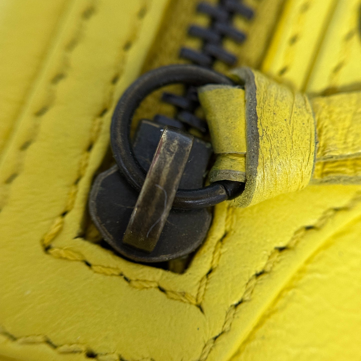 Classic Yellow Leather Wallet Authentic