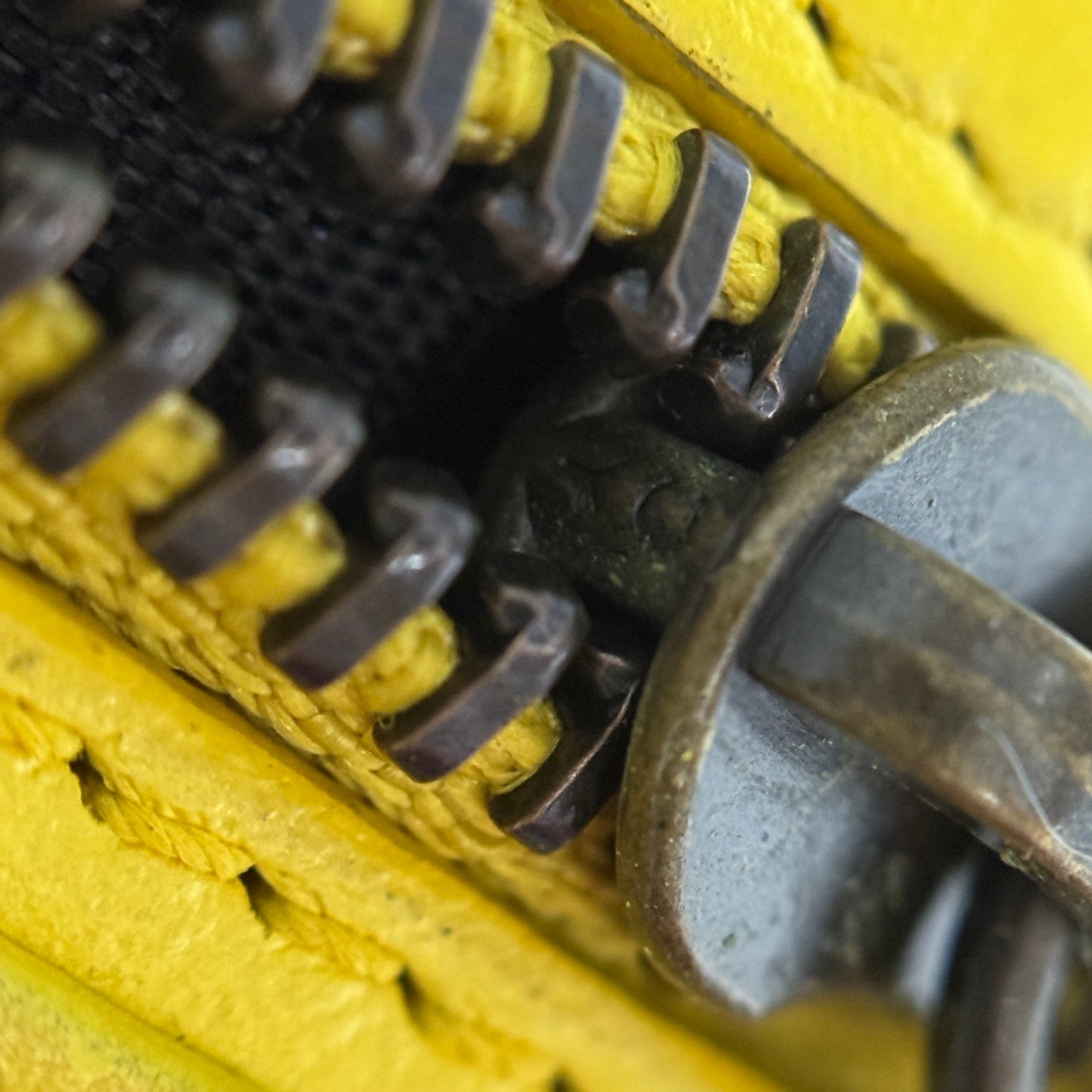 Classic Yellow Leather Wallet Authentic