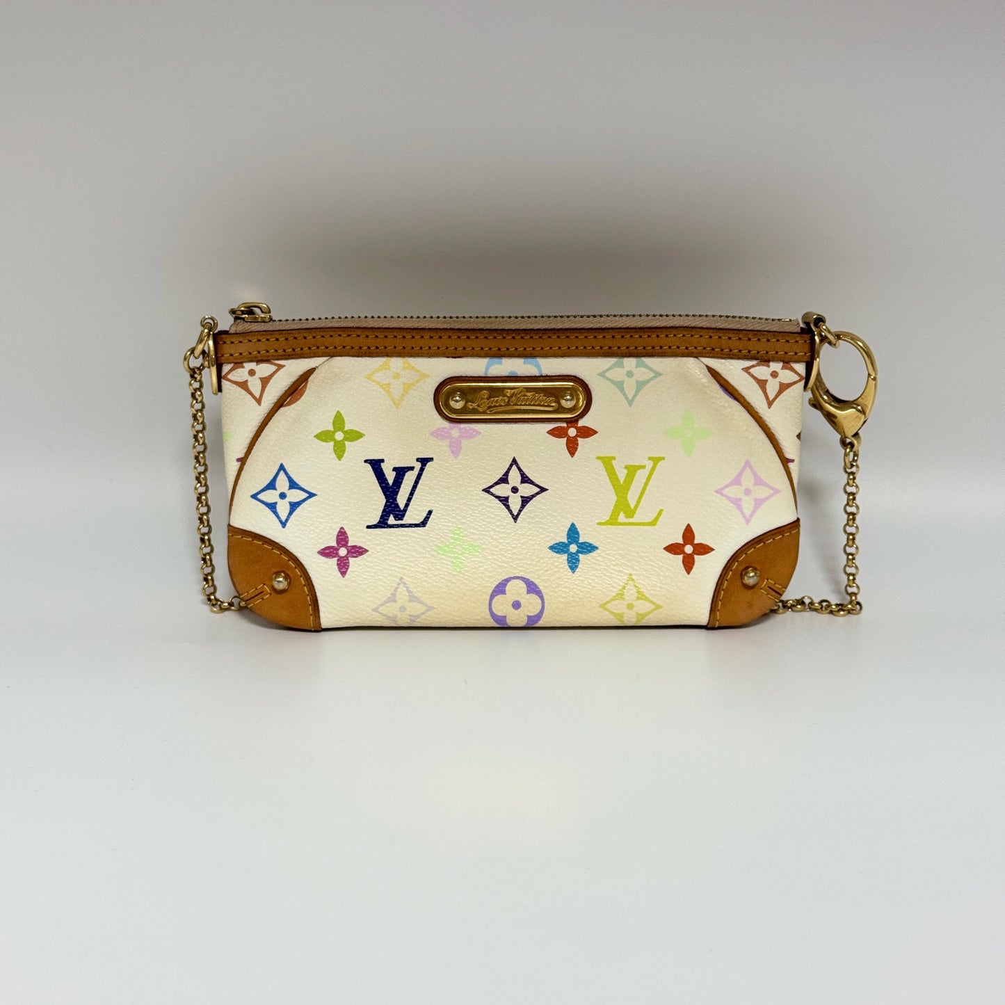 Monogram Multicolore Milla Clutch MM White