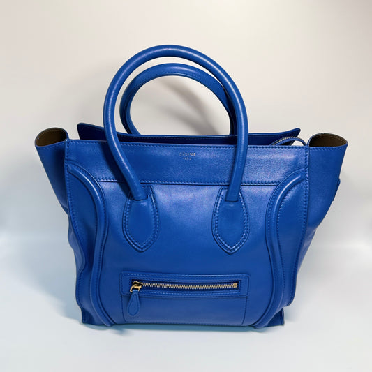 Smooth Calfskin Mini Luggage Royal Blue