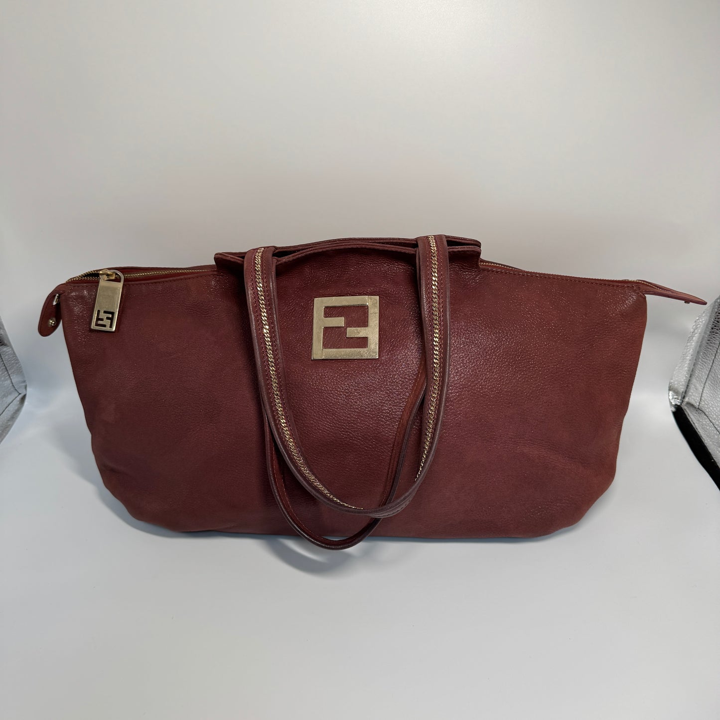 Lampo Chains Tote Burgundy