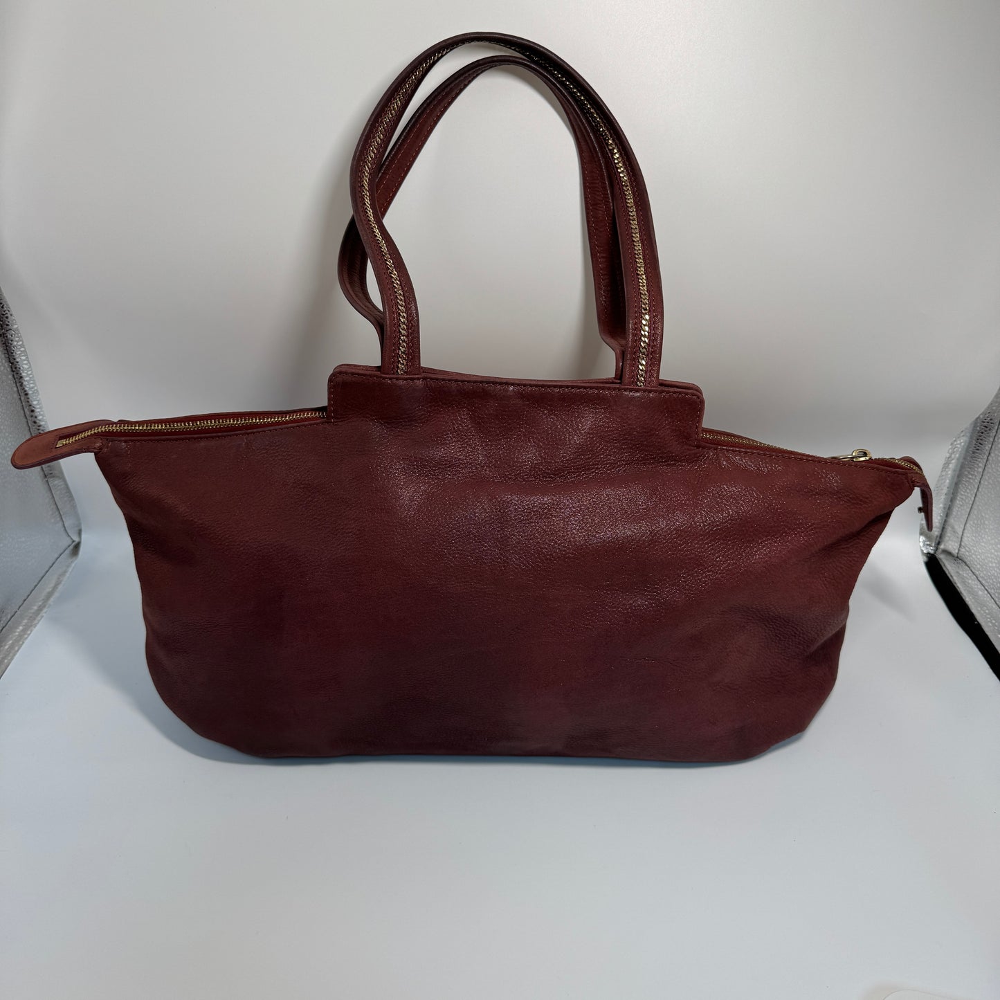 Lampo Chains Tote Burgundy