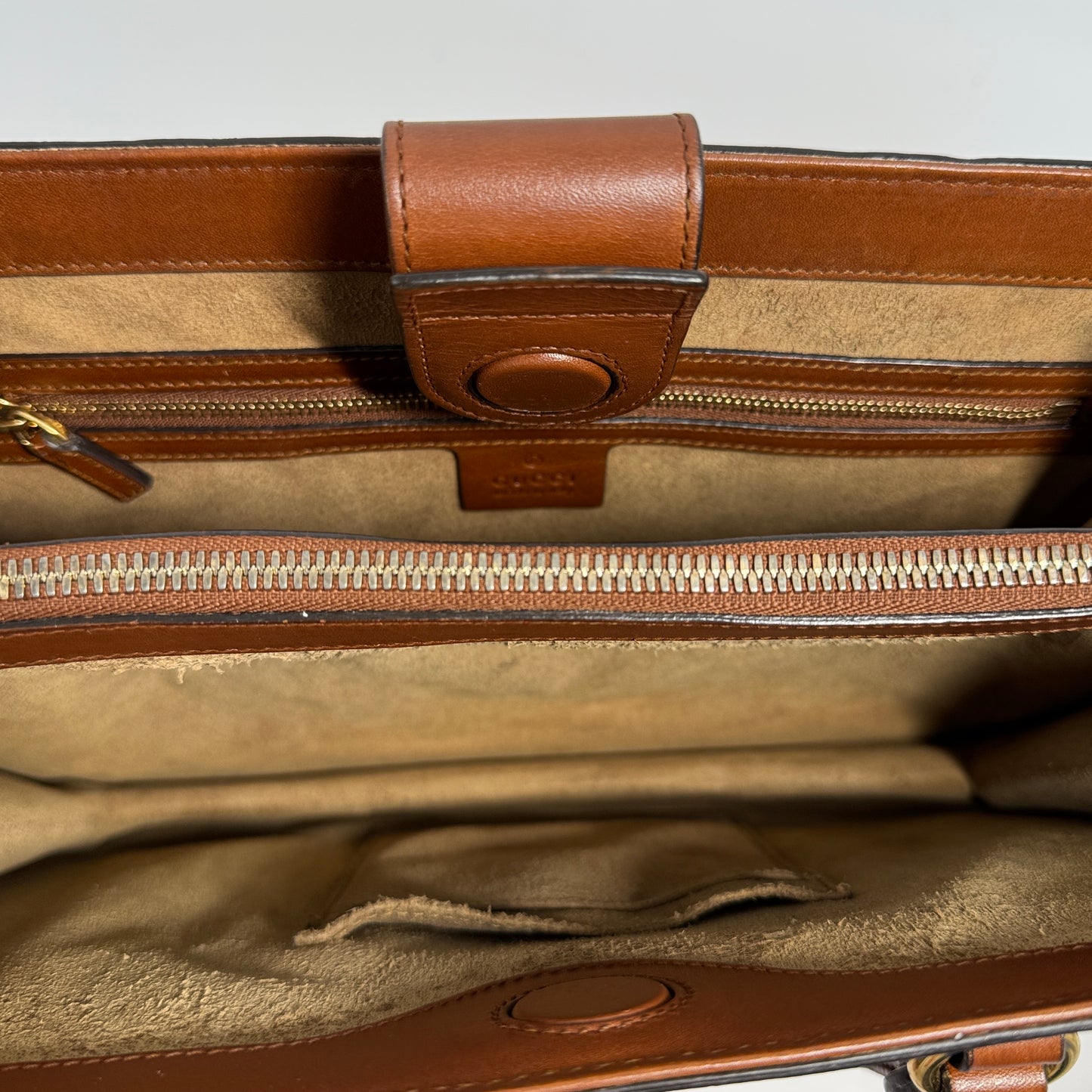 Convertible Gusset Tote GG Coated Canvas Medium