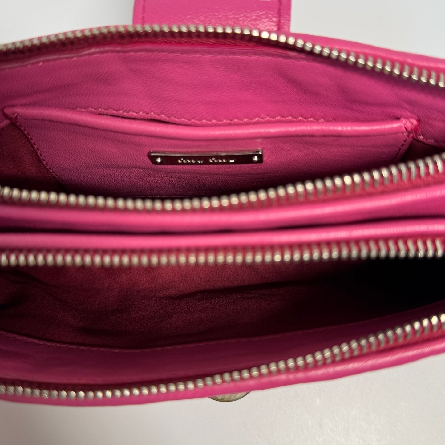 Matelasse Nappa Crystal Handbag Pink