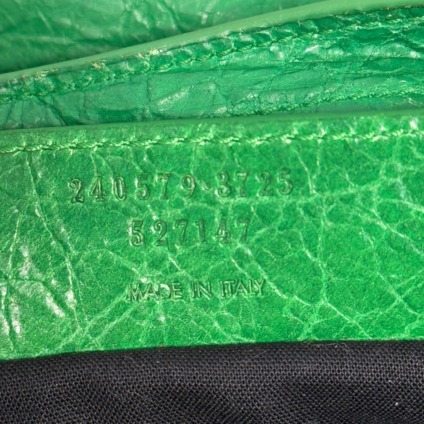 Town leather handbag Green