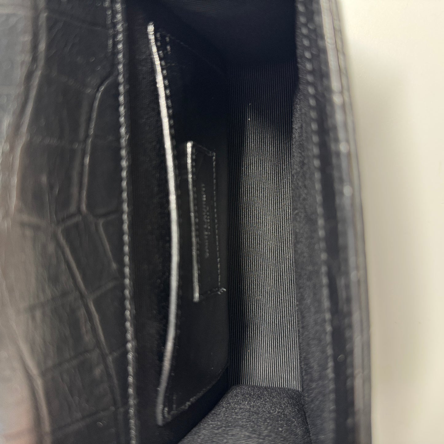 Kate Tassel Satchel Crocodile Embossed Small