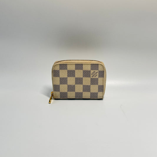 Damier Azur Pattern Zippy Coin Purse