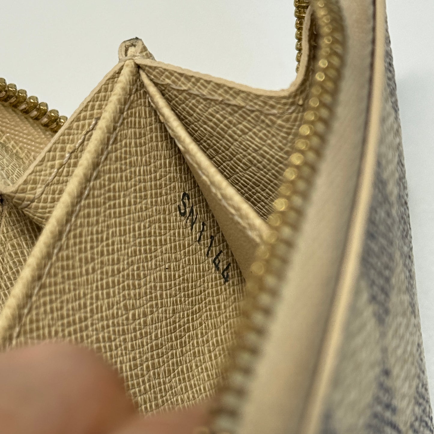 Damier Azur Pattern Zippy Coin Purse