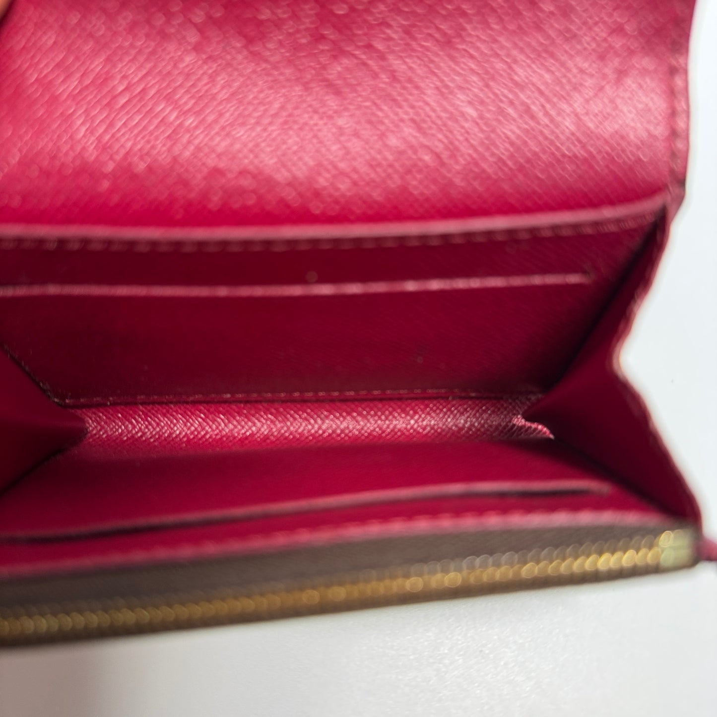 Monogram Rosalie Coin Purse Fuchsia