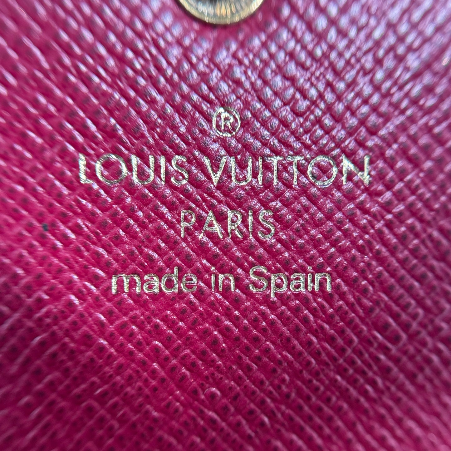 Monogram Rosalie Coin Purse Fuchsia