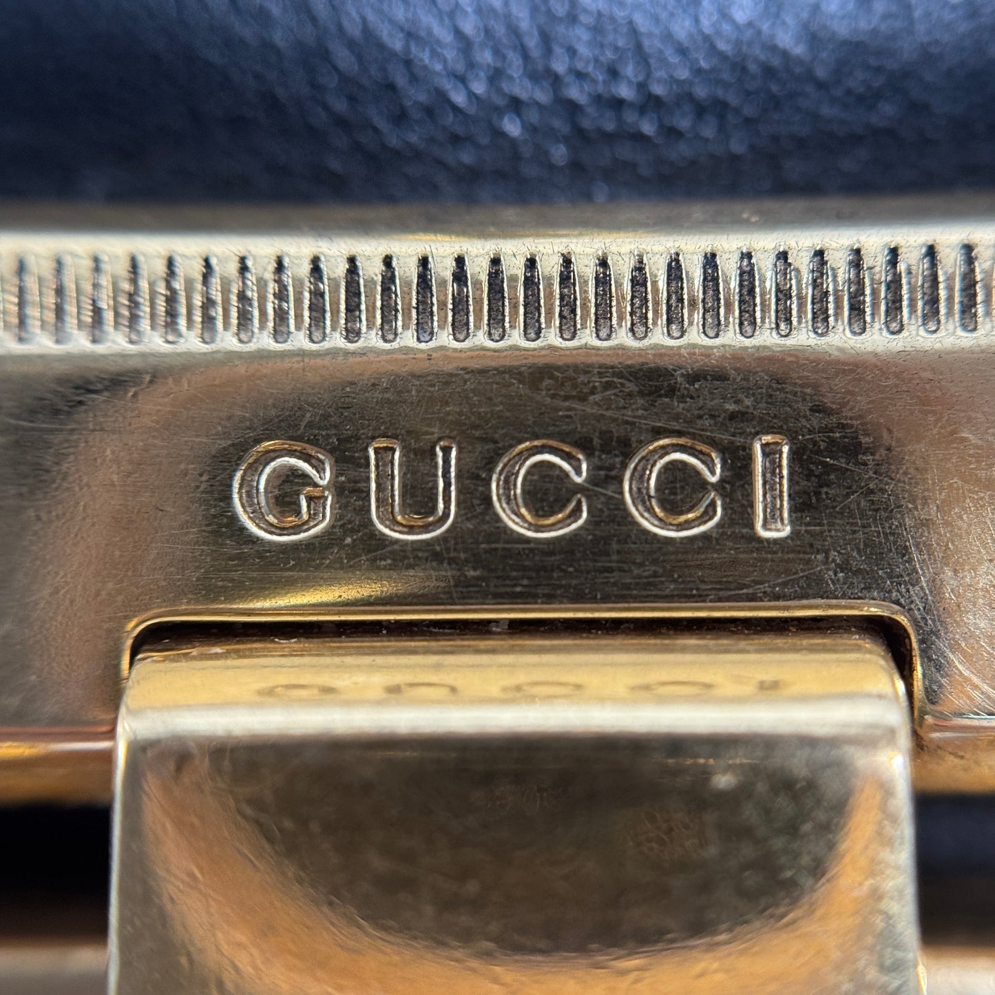 Pearly Padlock Shoulder Bag Studded Leather Small