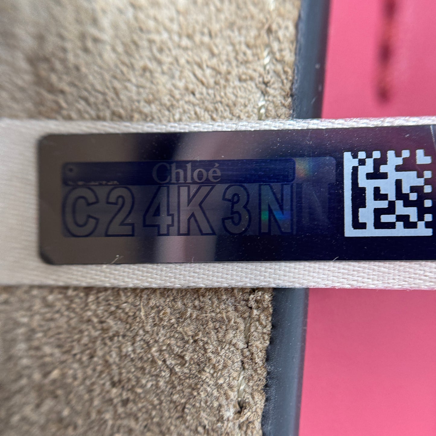 Suede Calfskin Mini Faye Bracelet Bag