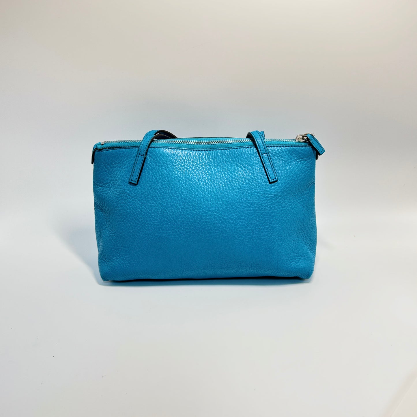 Turquoise Leather Soho Mini Tote Bag
