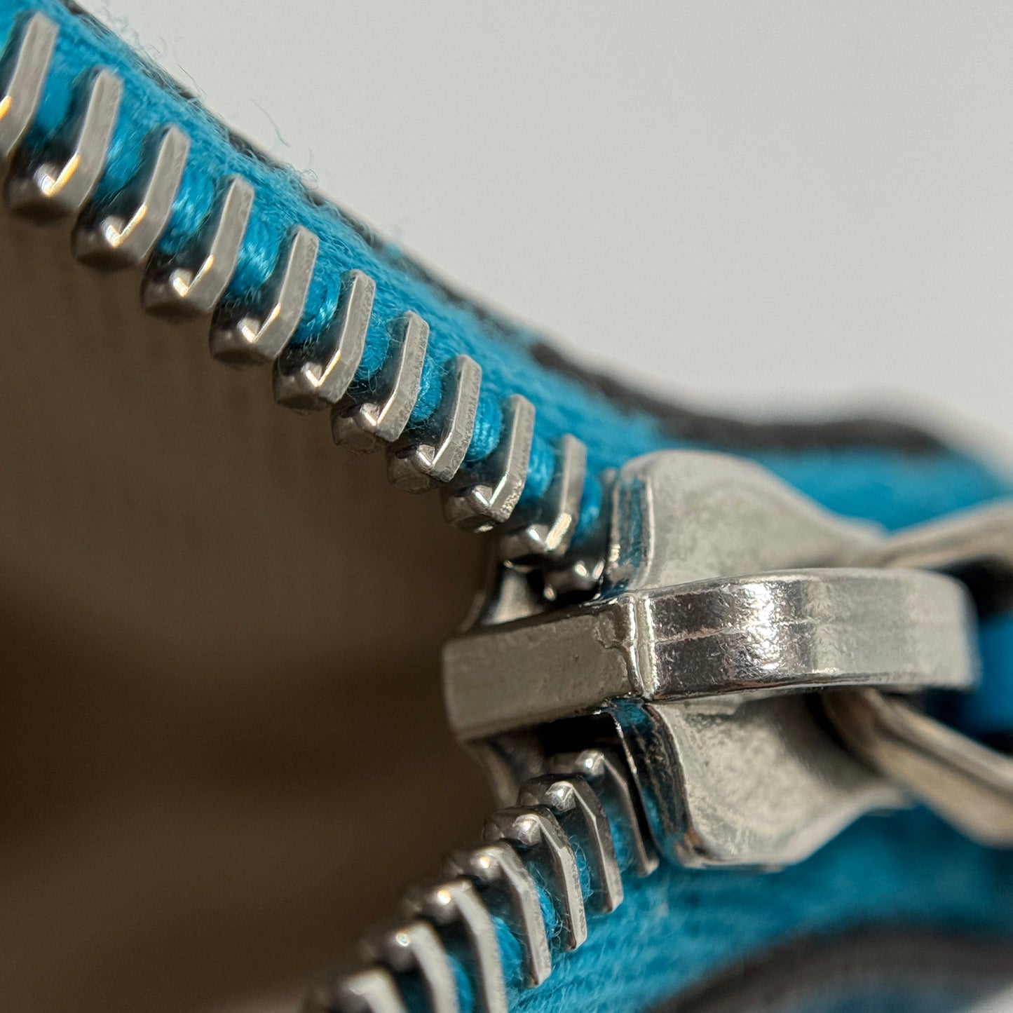 Turquoise Leather Soho Mini Tote Bag