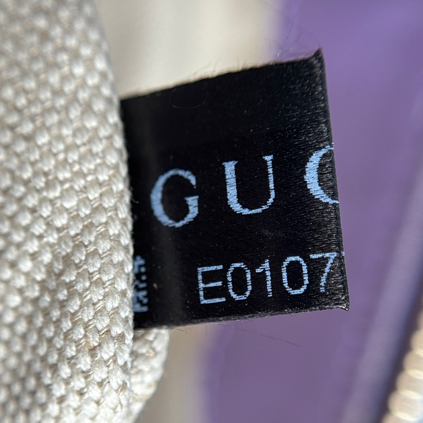 Metallic Guccissima Lovely Heart Tote Purple