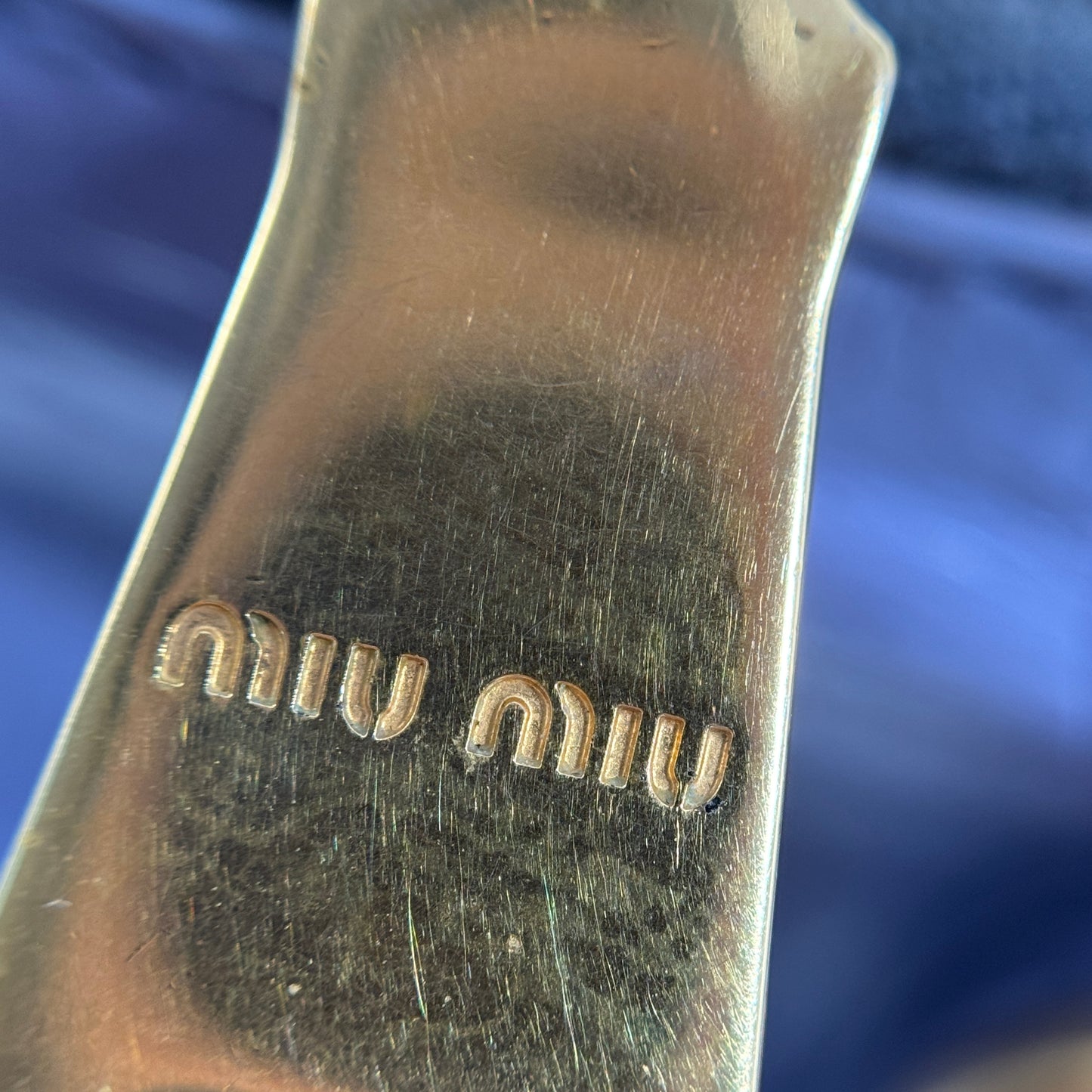 Purple Vitello Lux Leather Gathered Tote