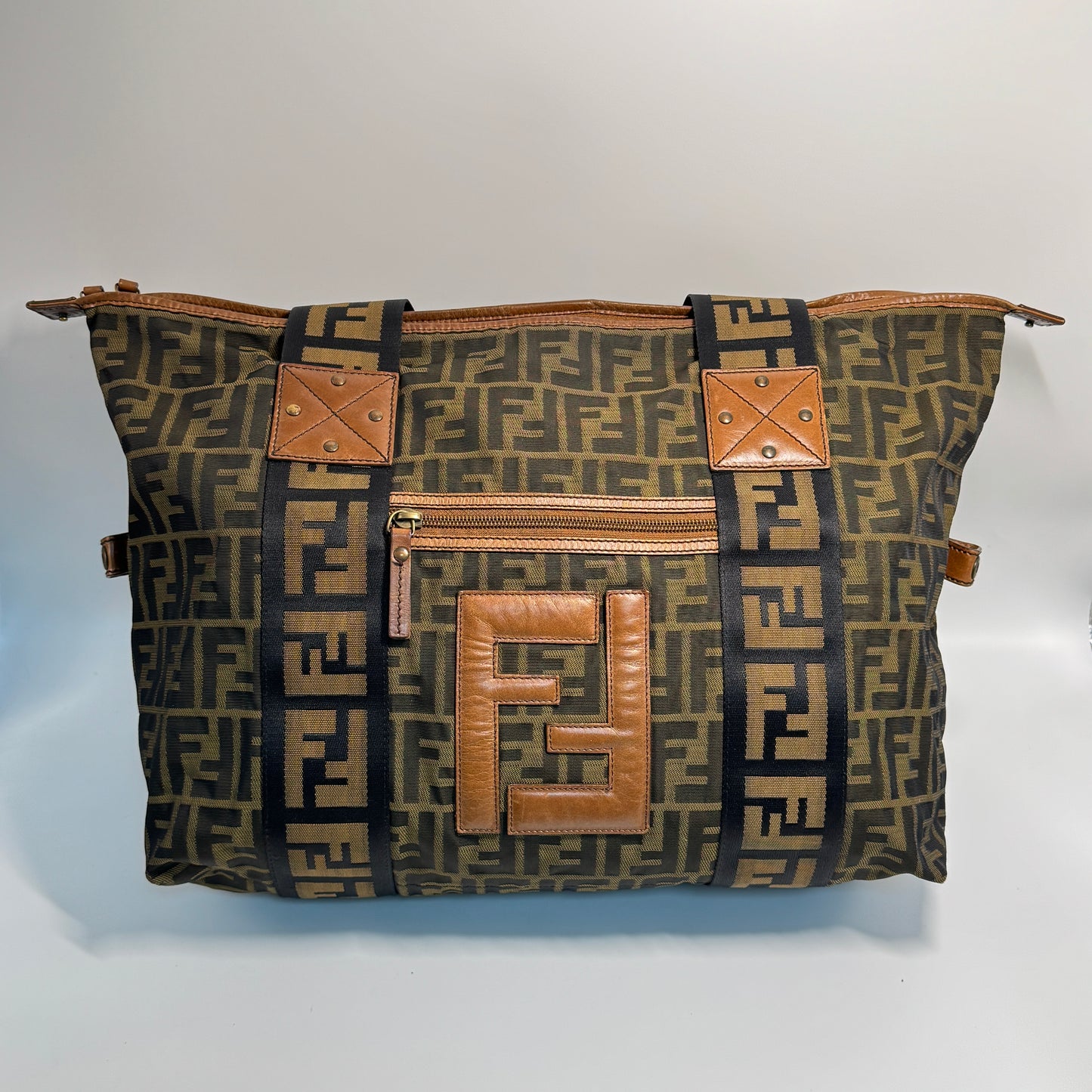 Zucca FF Top Handle Tote Bag