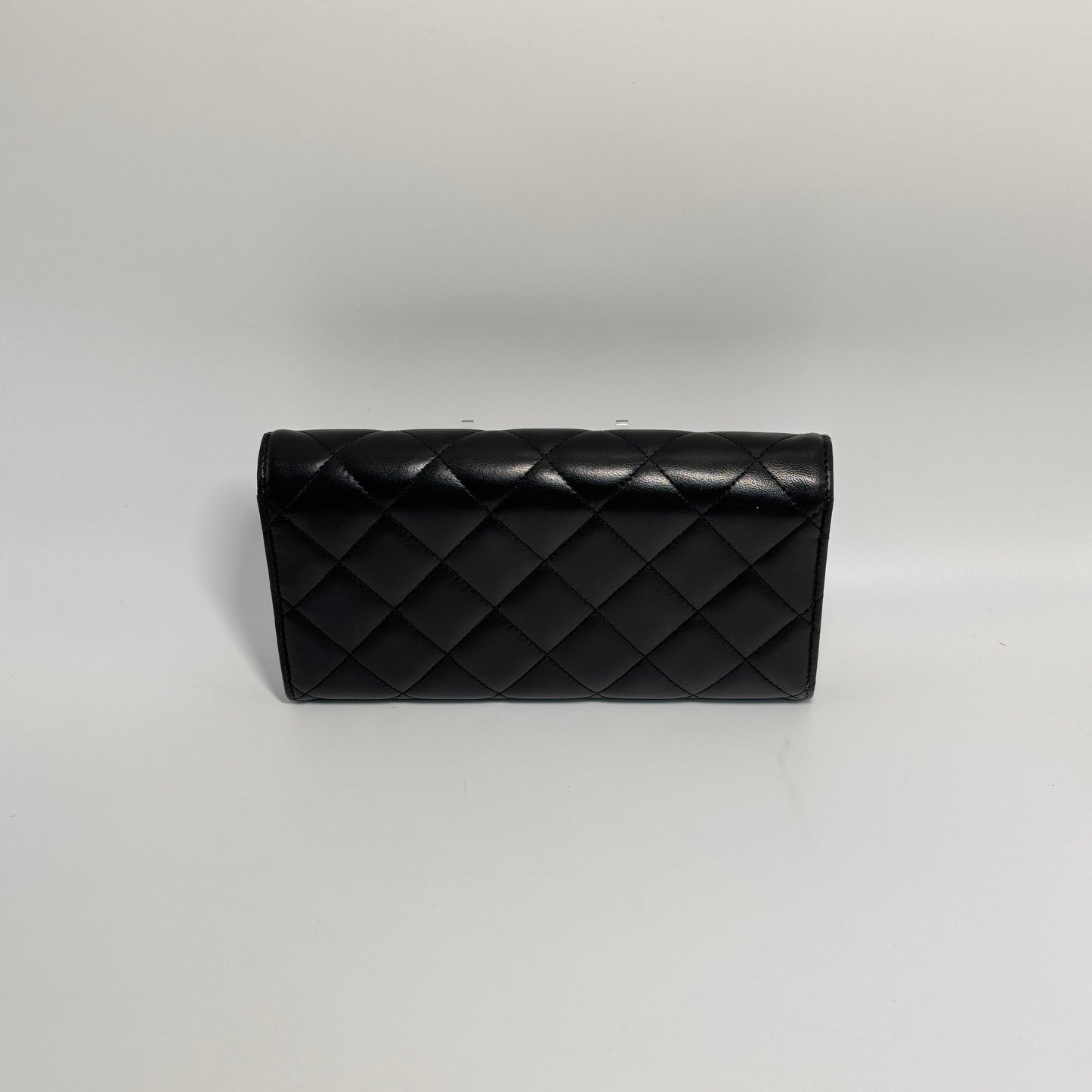 Lambskin Leather CC L-Gusset Flap Wallet