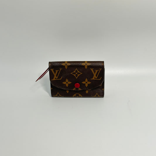 Monogram Rosalie Coin Purse Fuchsia