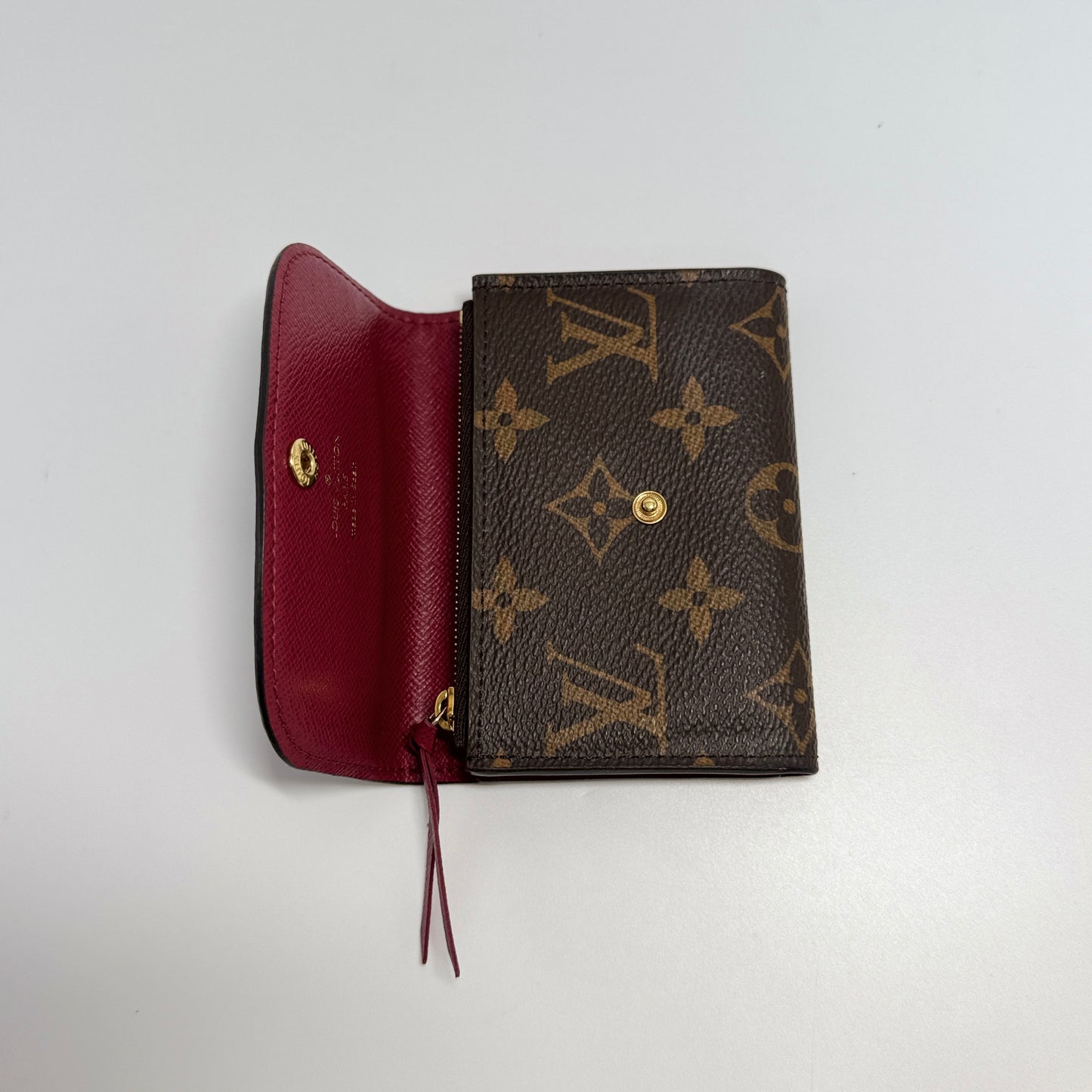 Monogram Rosalie Coin Purse Fuchsia