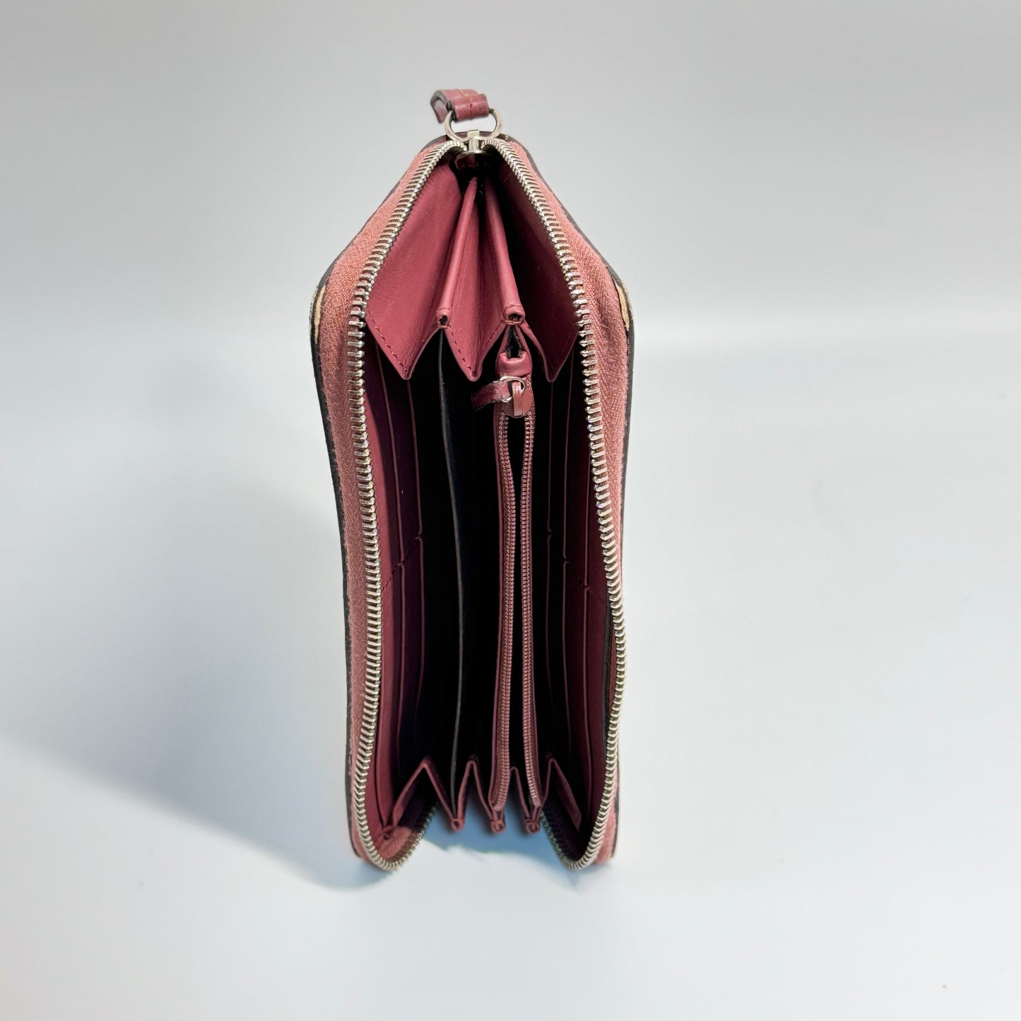 GG Supreme Monogram Blooms Zipper Wallet