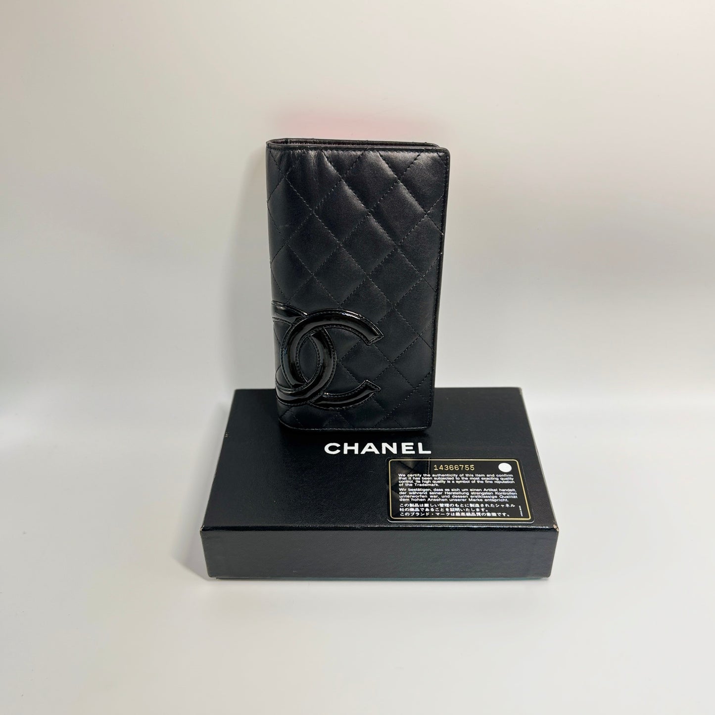 Cambon Biofold Wallet Quilted Lambskin Long