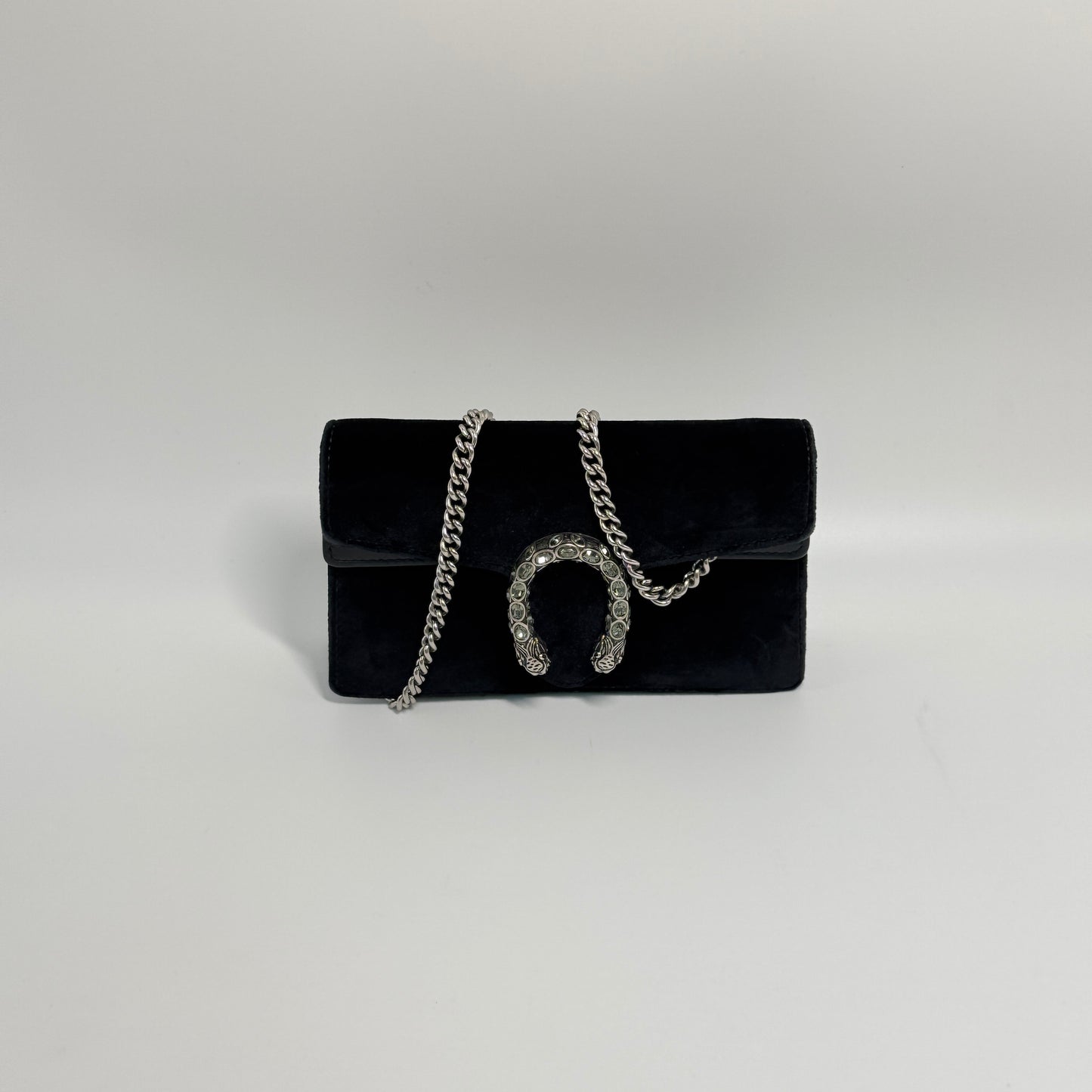 Dionysus Bag Velvet Super Mini Black