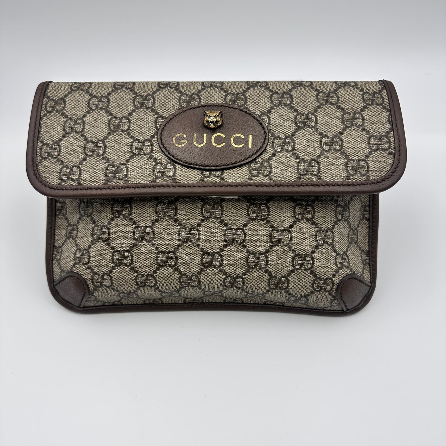 Neo Vintage Flap Belt Bag GG Coated Canvas