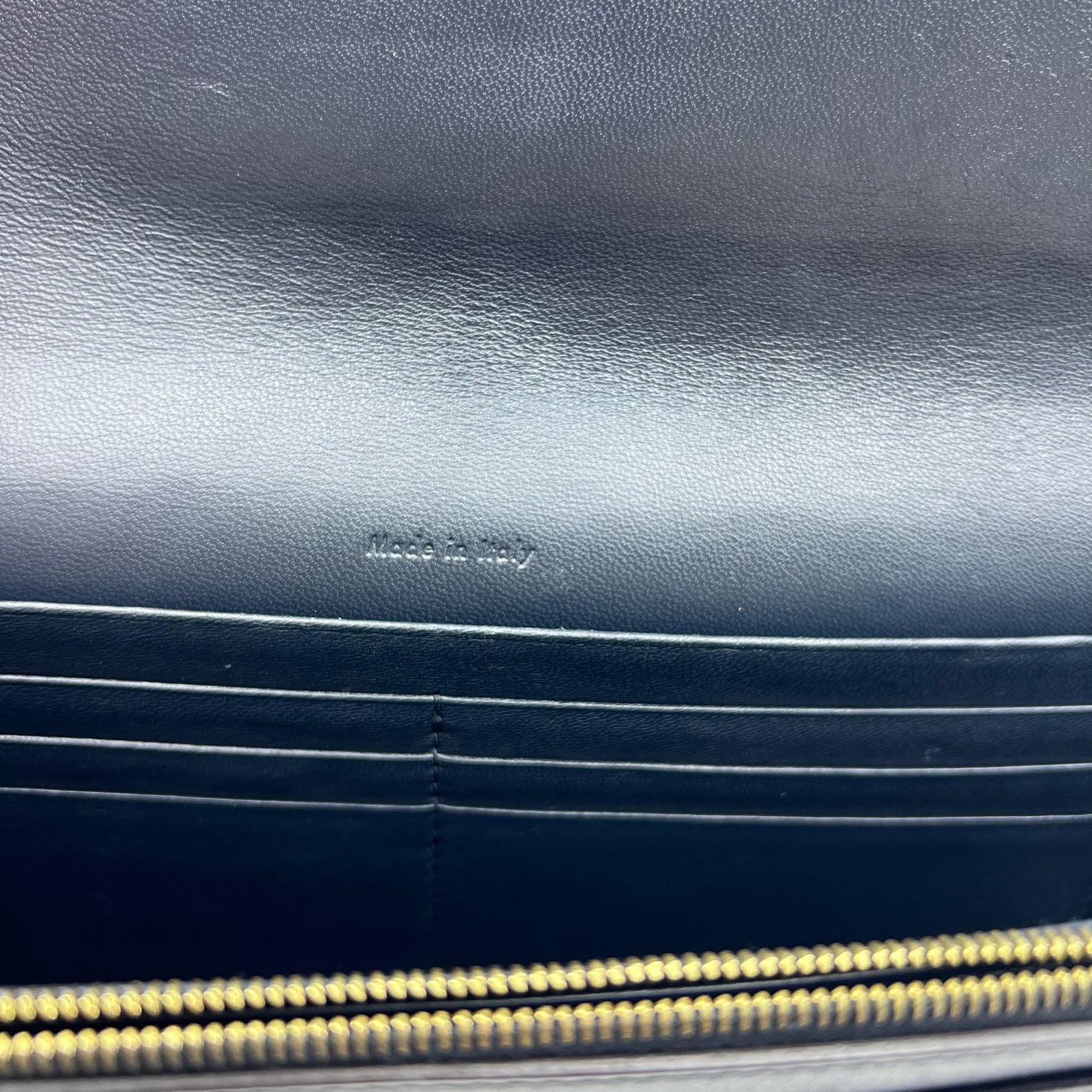 Large Tricolor Leather Pocket Envelope Flap on Chain