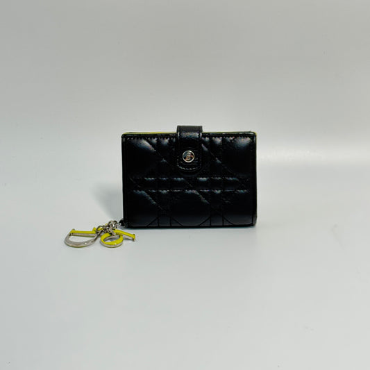 Lady Dior Zip Around Cardholder Cannage Quilt Lambskin Mini