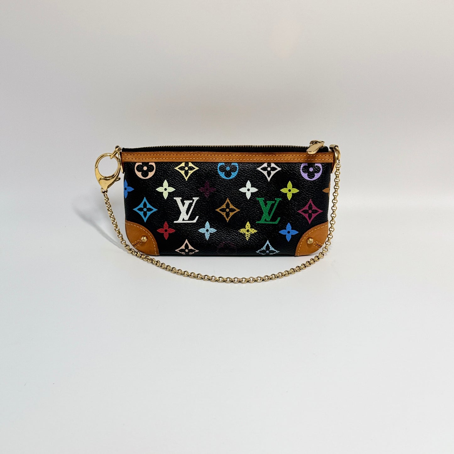 Black Multicolore Monogram Pochette Milla MM