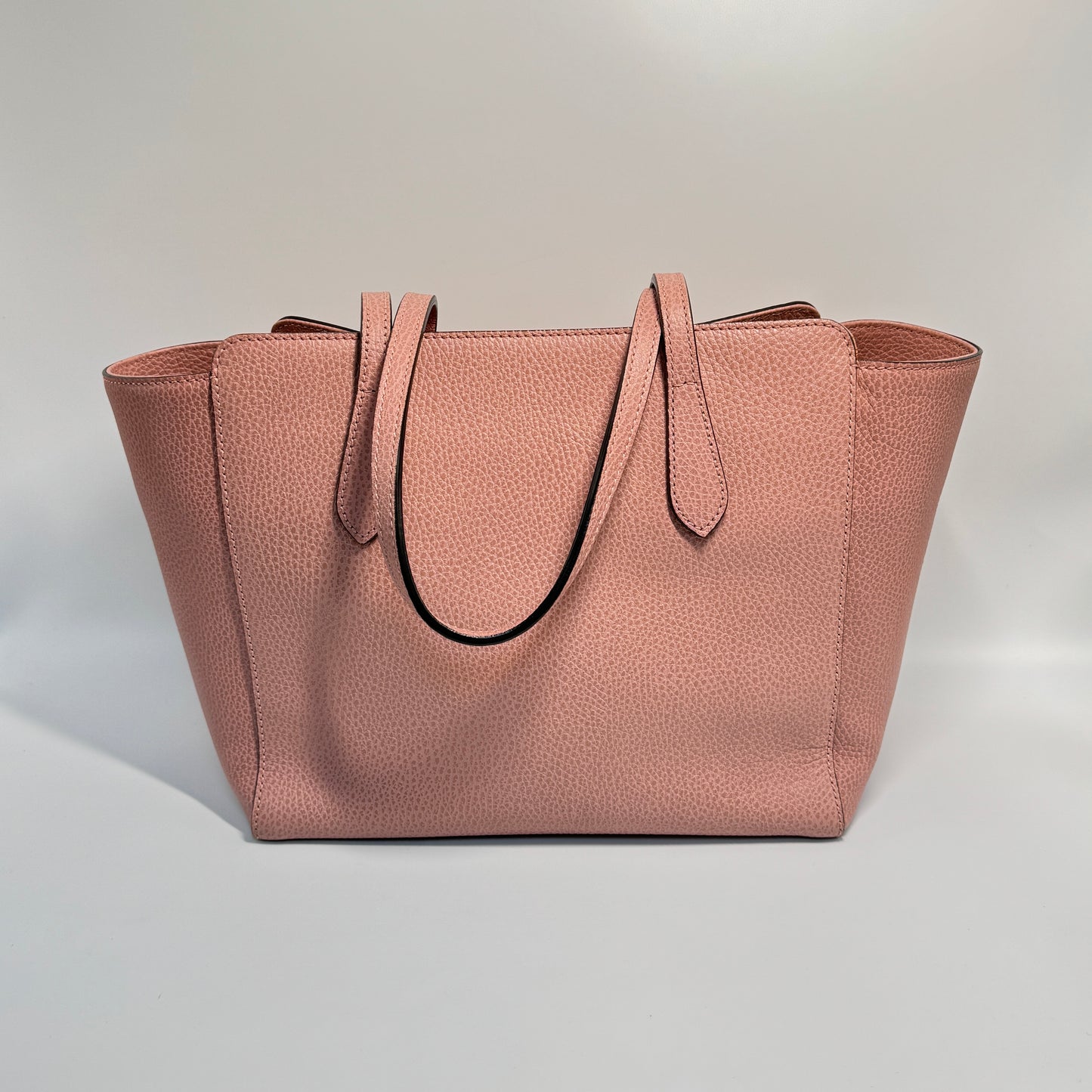 Swing Tote Leather Small Pink