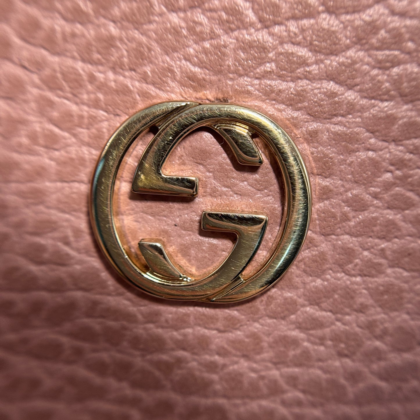 Swing Tote Leather Small Pink