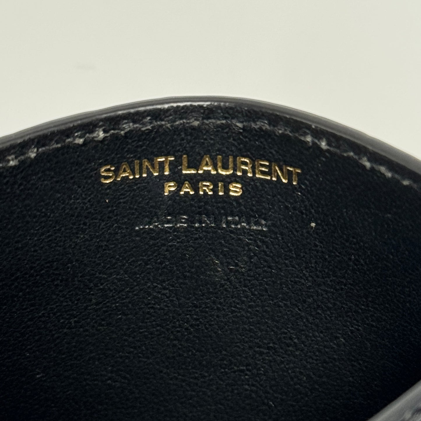 CASSANDRE card case in crocodile-embossed shiny leather