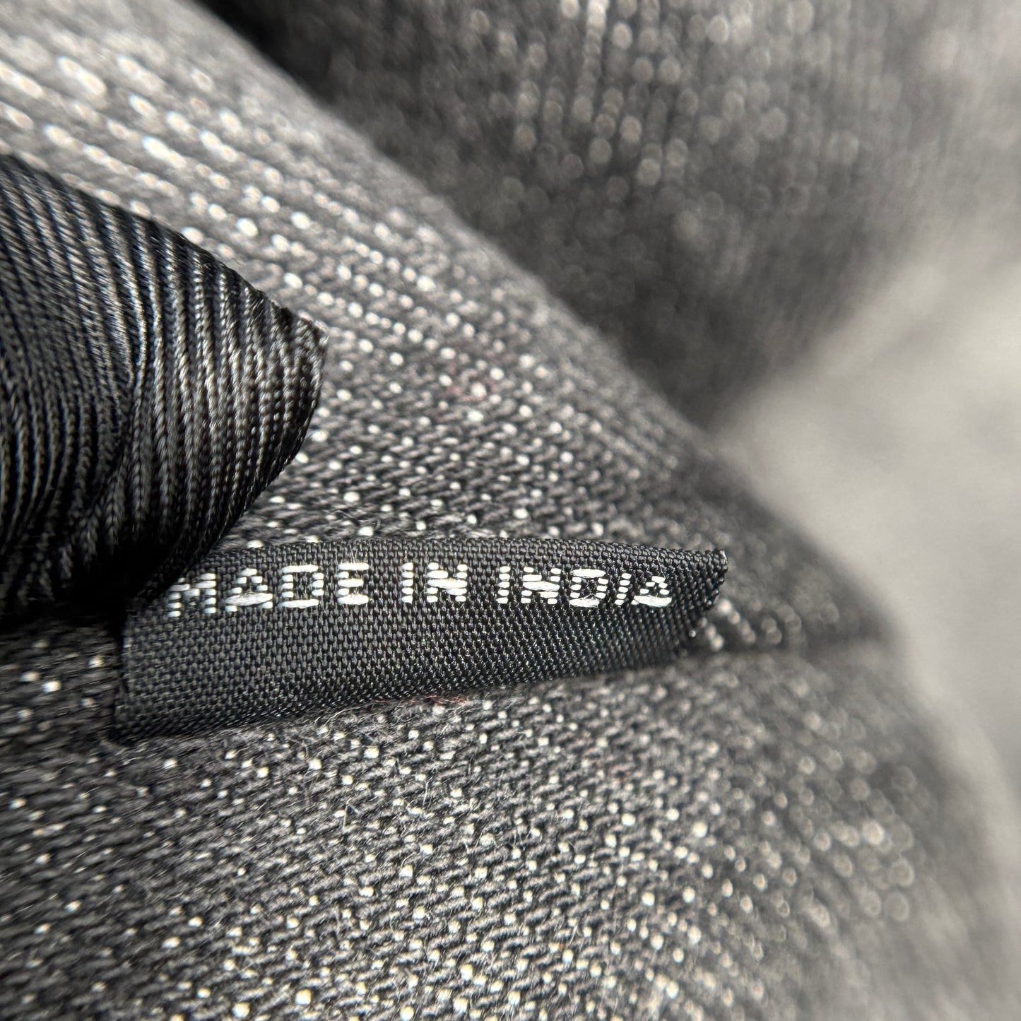 Logo Plate 2WAY Studded Shoulder Bag Grey