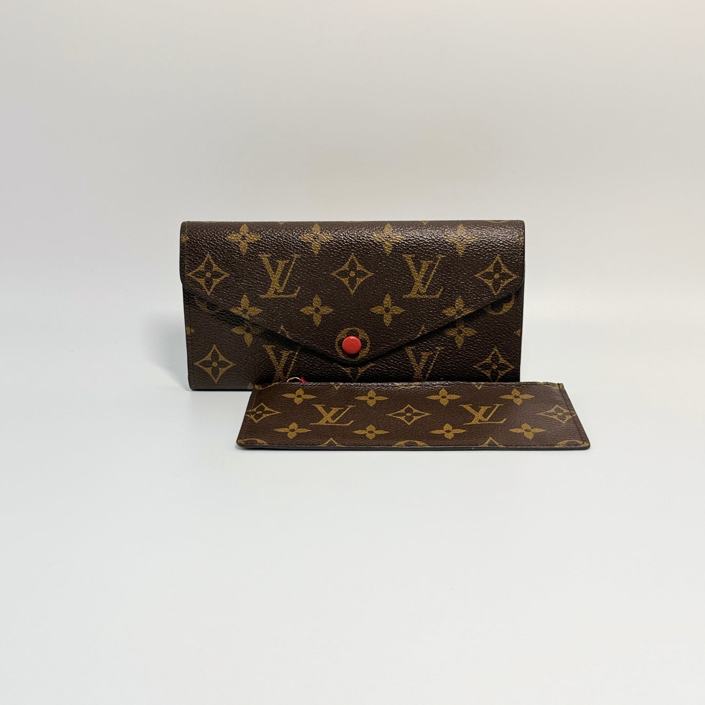 Monogram Josephine Wallet Red