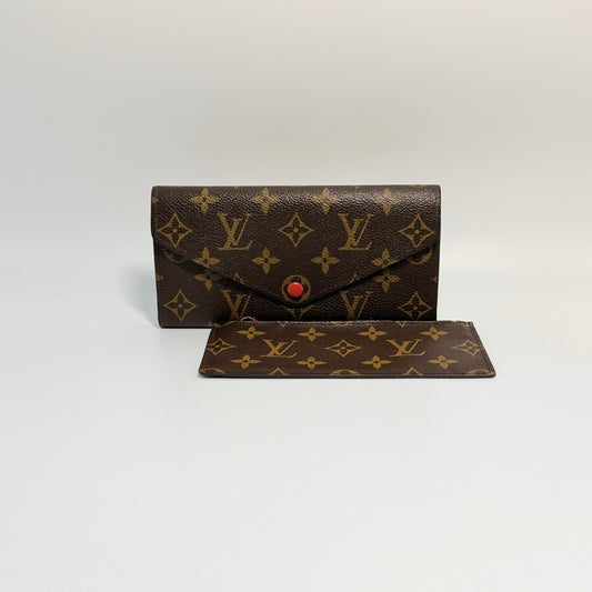 Monogram Josephine Wallet Red