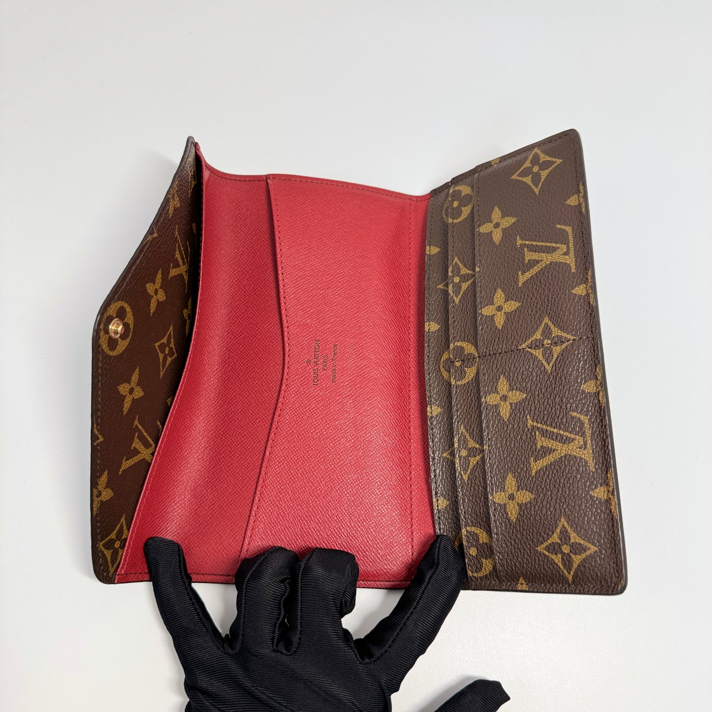 Monogram Josephine Wallet Red