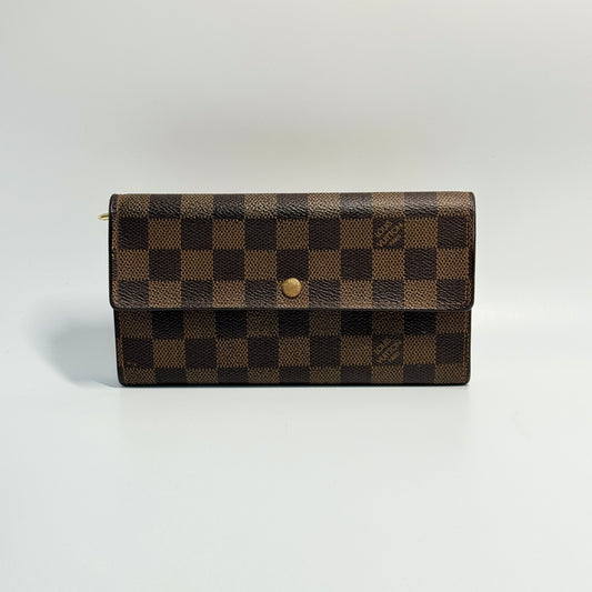 Damier Ebene Canvas Sarah Wallet
