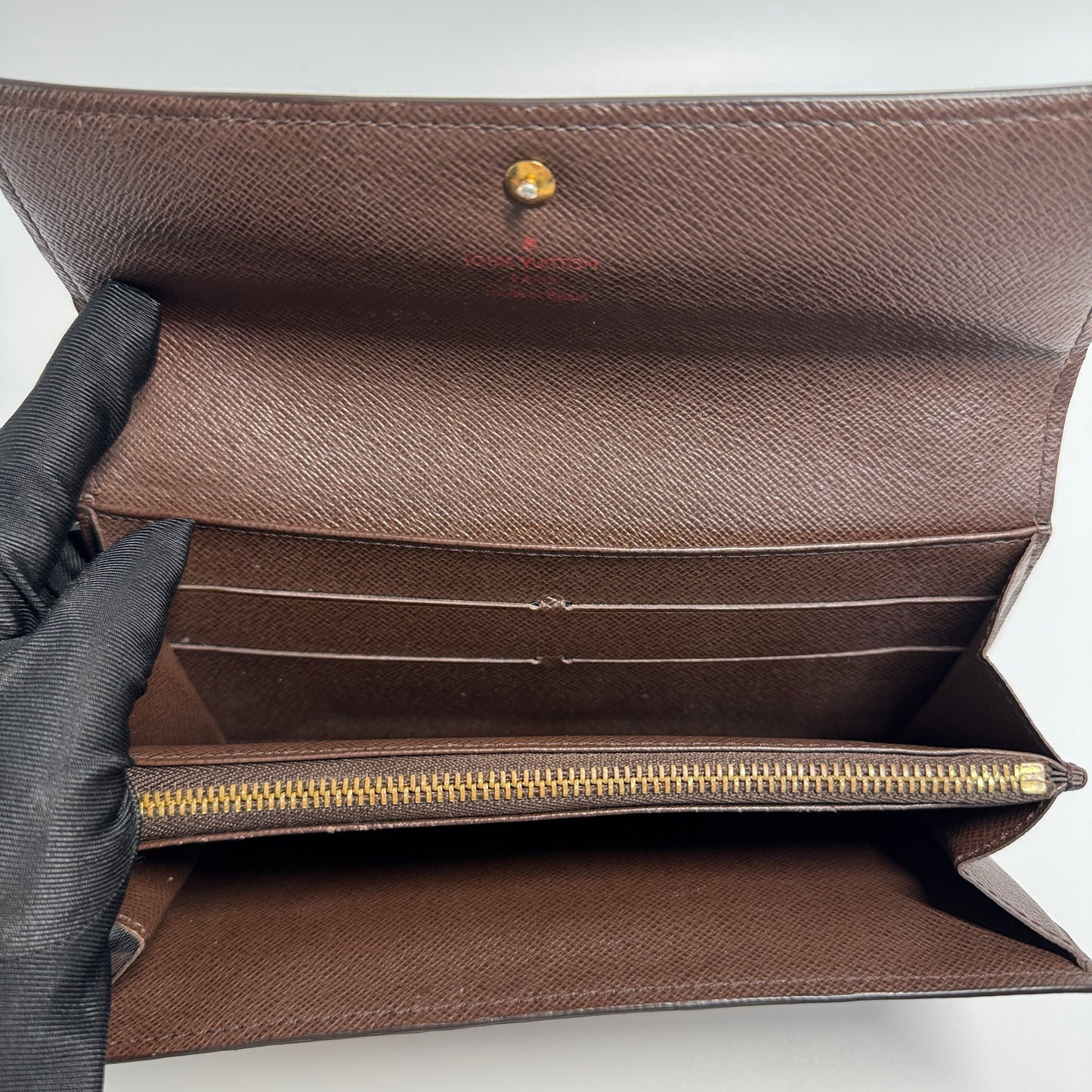 Damier Ebene Canvas Sarah Wallet