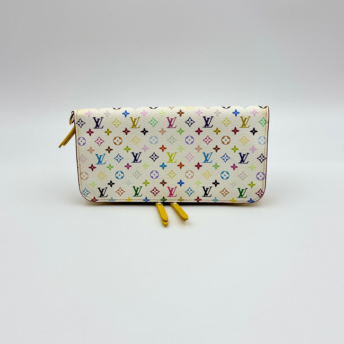 Louis Vuitton Monogram Multicolor Insolite Wallet White Citron Yellow