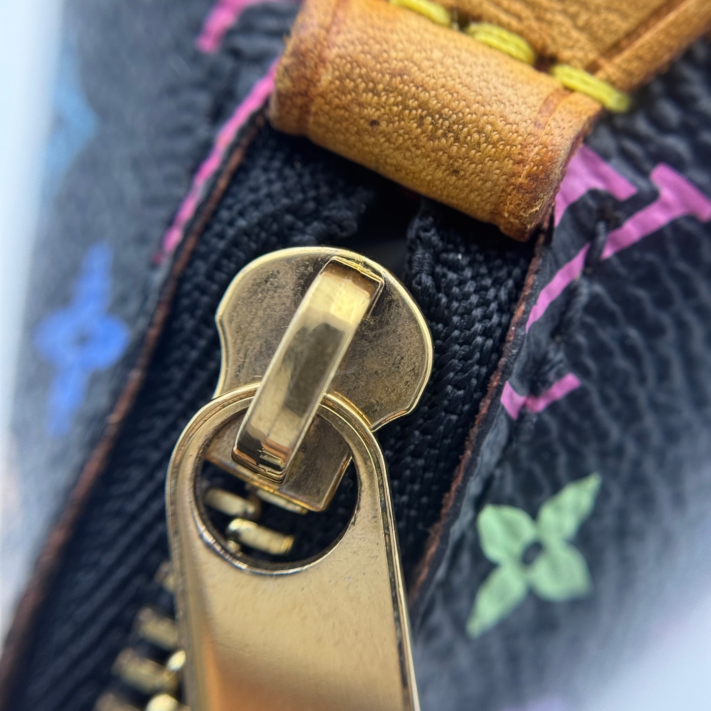 Louis Vuitton Black Monogram Multicolor Grenade Cosmetic Case