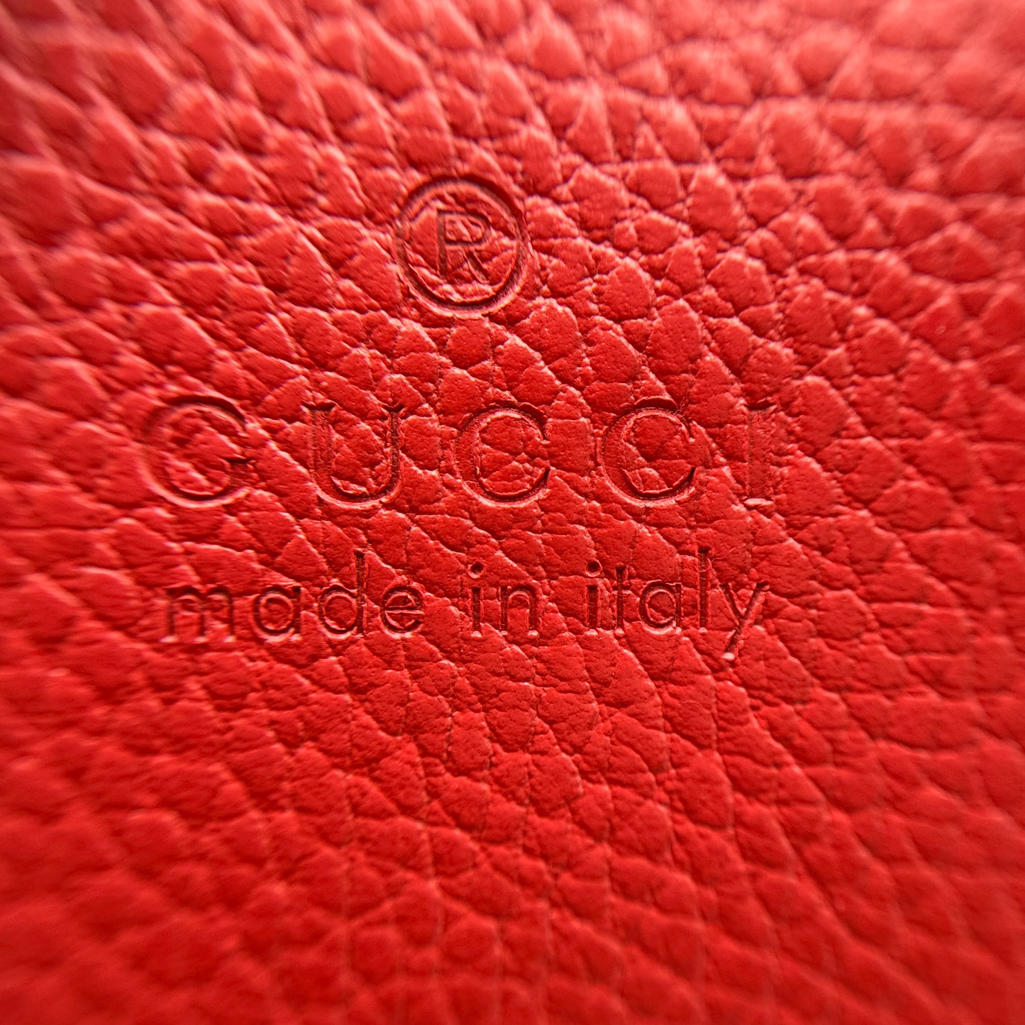 Leather Dome Small Red Handbag