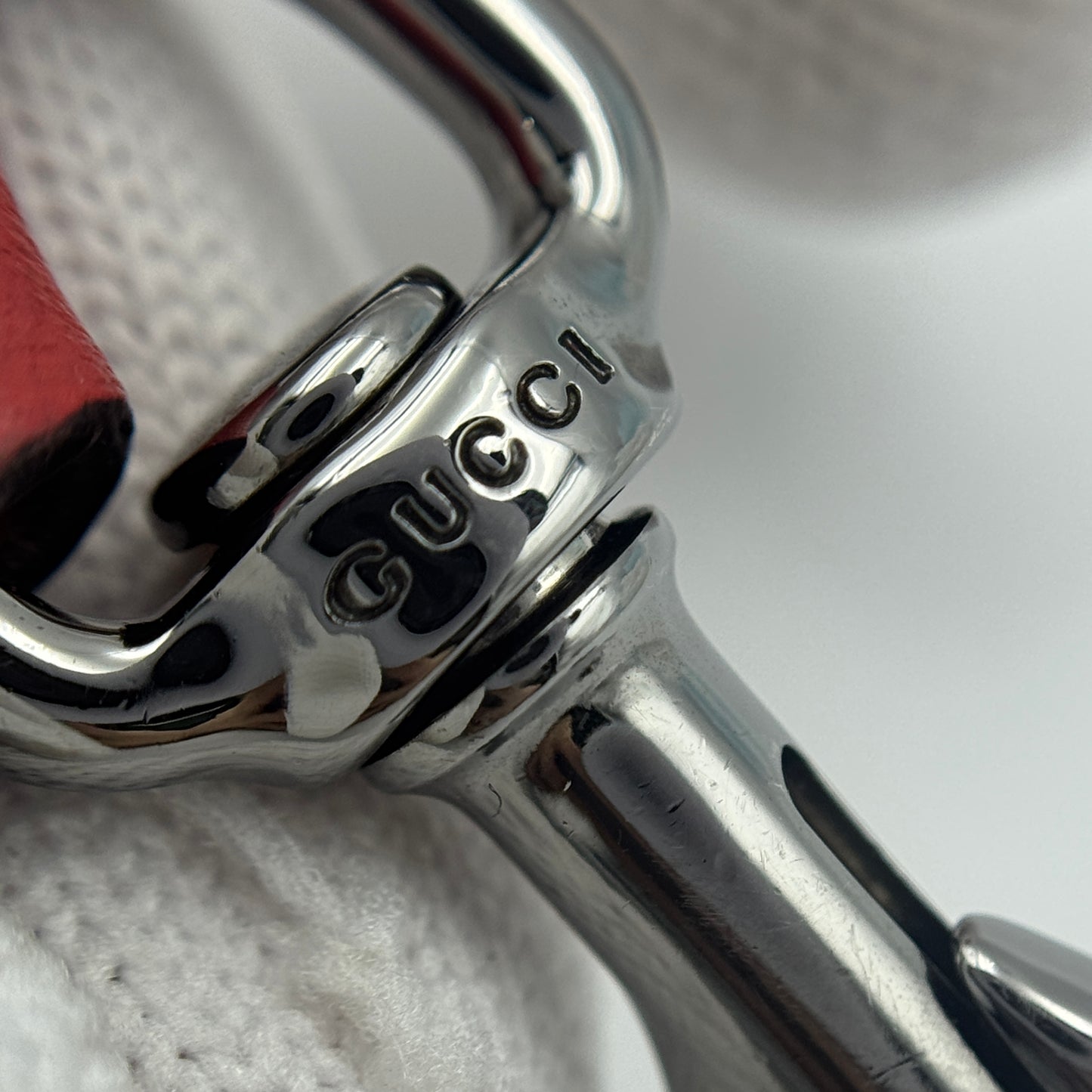 Leather Dome Small Red Handbag