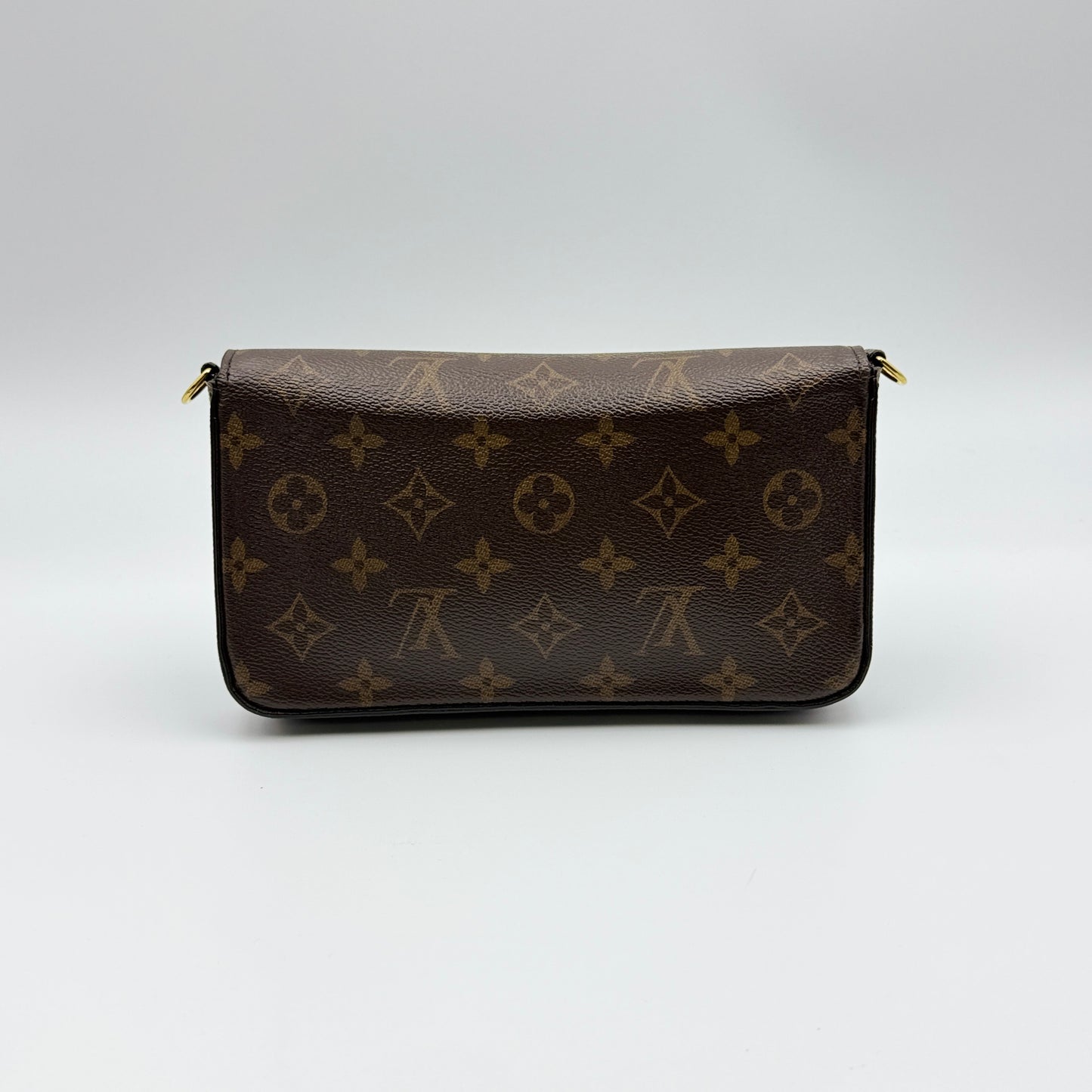 Monogram Pochette Felicie Chain Wallet Fuchsia