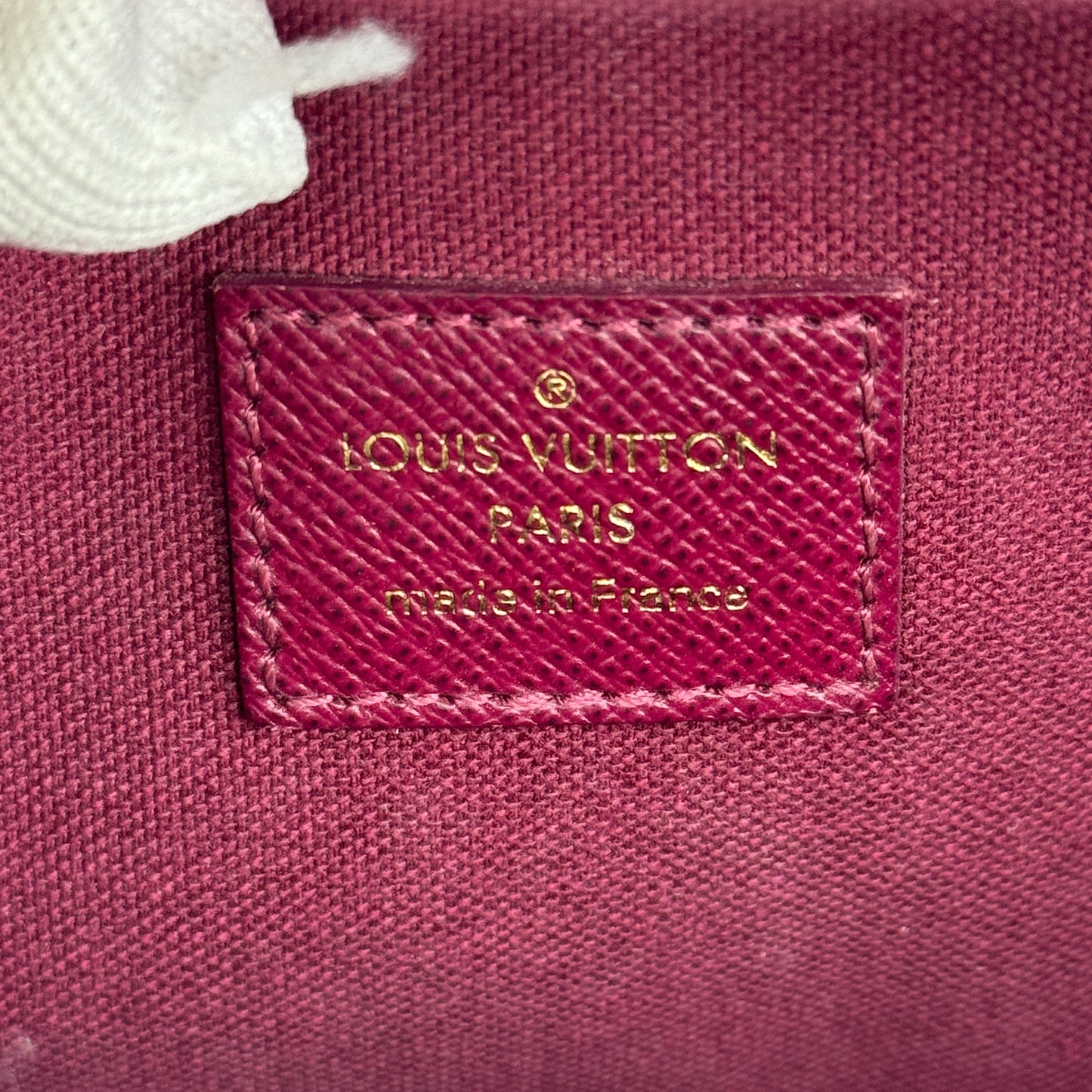 Monogram Pochette Felicie Chain Wallet Fuchsia